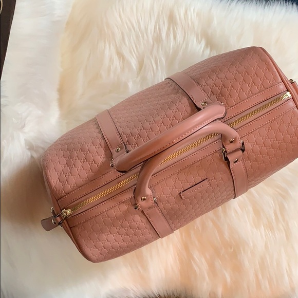 Gucci Microguccissima Soft Pink Leather Satchel - Picture 2 of 6